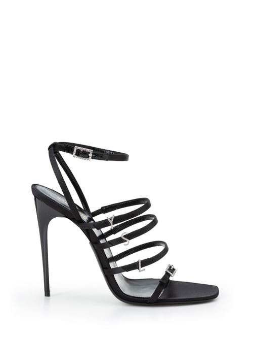 JERRY SANDALS IN CREPE SATIN WITH RHINESTONE SAINT LAURENT | 7422351UU001000